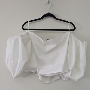 Elegant Off-Shoulder White Blouse